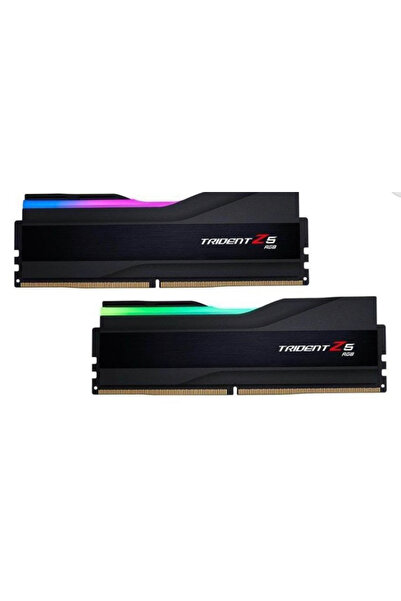 G Skill GSKILL Trident Z5 RGB Siyah DDR5-6000Mhz CL30 64GB (2x32GB) DUAL F5-6000J3040G32GX2-TZ5RK 4V PC RAM