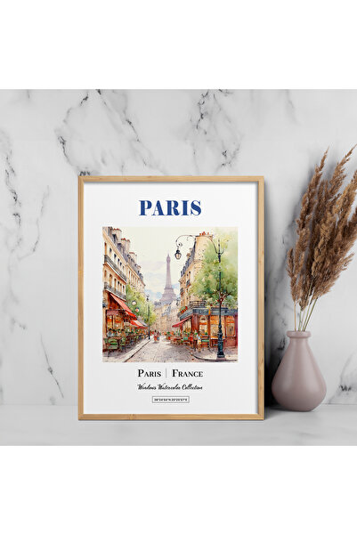 HOMEPACK Pictură cu un singur cadru Seria acuarelă Paris Poster Pictură TK/452