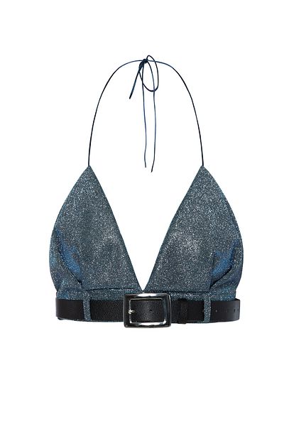 Gülşah Evecen Special Design Gloss Holo Blue Bralet