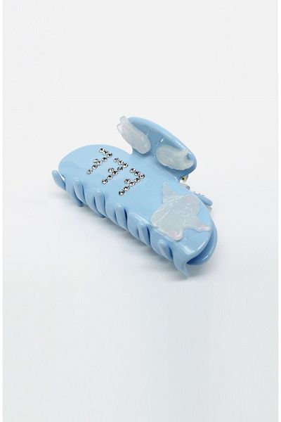 Roberta Lorenz 777 Angel Number Blue Latch Buckle, Bone Material