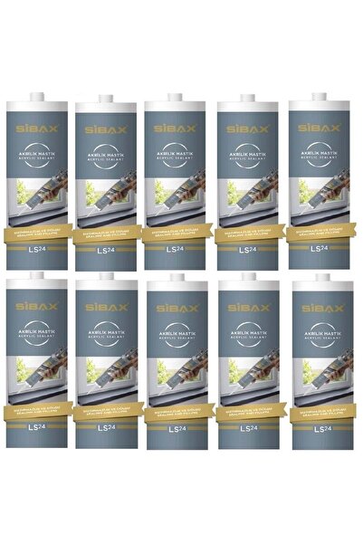 Sibax Silikonize Mastik Beyaz 450 gr 1x10 Adet