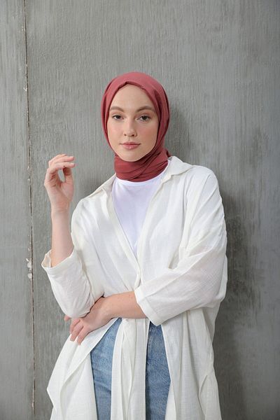 Modakaşmir Σειρά Cosy Cotton Σάλ Dusty Rose