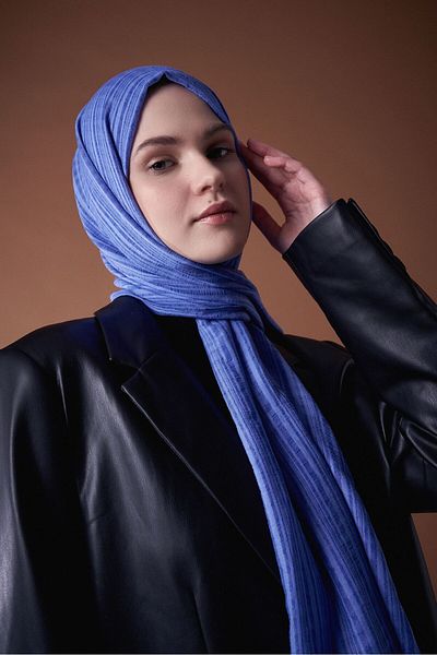 Modakaşmir Misto Cotton Series Shawl Aquarium