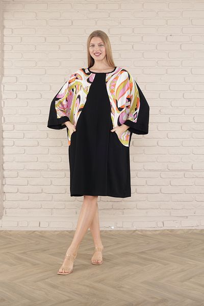 mervemoda γυναικείο κοντομάνικο φόρεμα μίντι τουνίκ