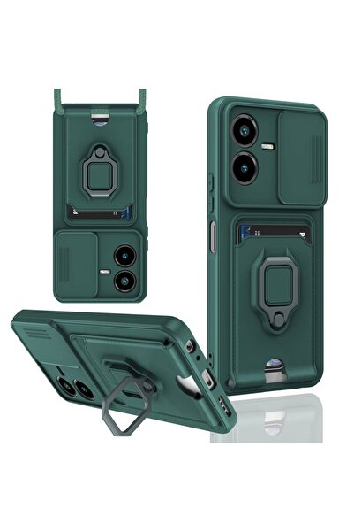 Rivor Realme C55 Compatible Case Camera Protection and Sliding Business Card ...