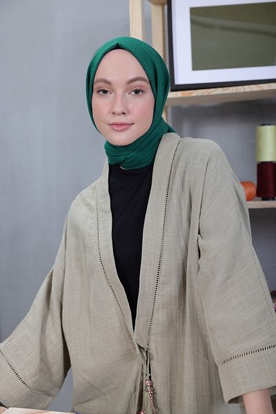 Modakaşmir Σειρά Cosy Cotton Σκηνίδιο Θαλασσί πράσινο
