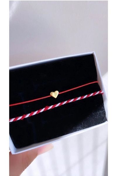 KOALA COMPANY 6 Pieces Heart Red Rope Bracelet Martenchka Bracelet