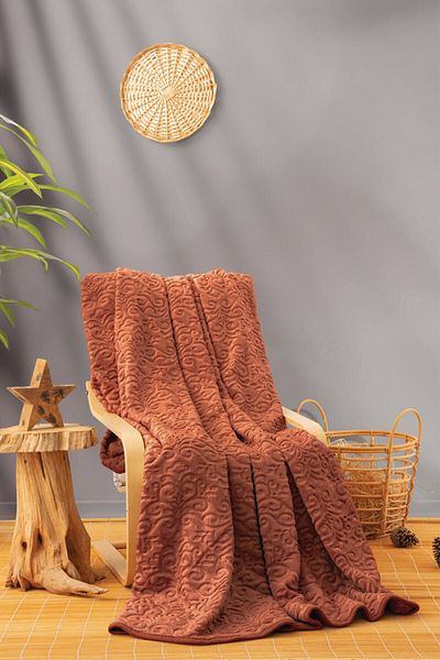 Cotton Box Emboss Double Blanket Tile