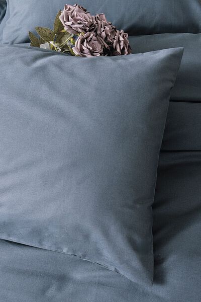 Cotton Box Single Anthracite Ranforce Duvet Cover Set