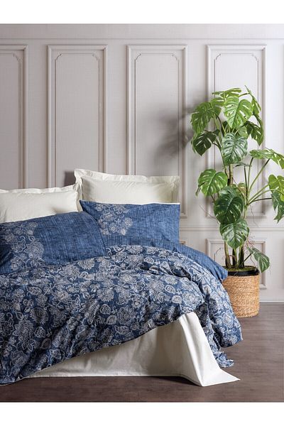 Cotton Box Σετ Παπλωματοθήκη Διπλό Annika Beige