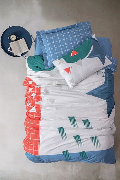 Cotton Box Young Room Μονό Σετ Παπλωματοθήκη με Ελαστικά Σεντόνια Astral Denim