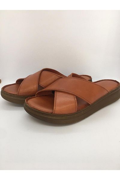 Ortopedia Leather Women's Slippers 1742-1596 Tan