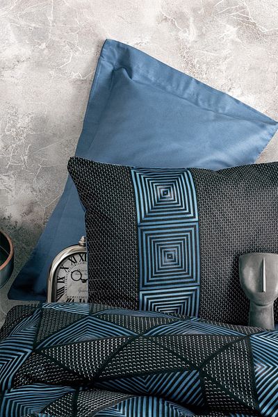 Cotton Box Set cuvertură de pilota cu armă dublă neagră - întunecată