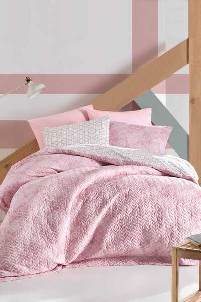 Cotton Box Minimal Serisi Çift Kişilik Complete Set - Best Pembe
