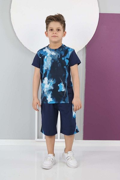Asortix Αγορικό T-Shirt Σορτς Βερμούδα 2 τεμαχίων