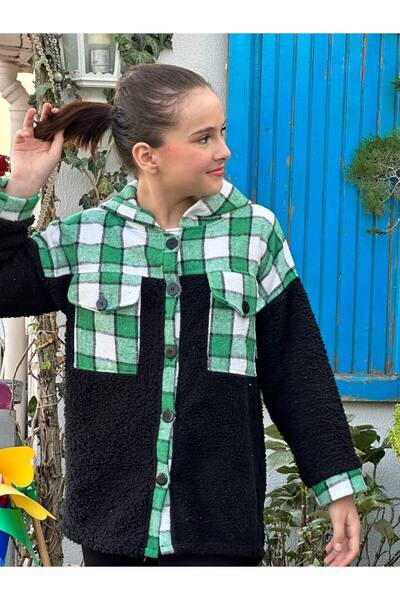 Asortik Kids Дівчача плюшева туніка з капюшоном