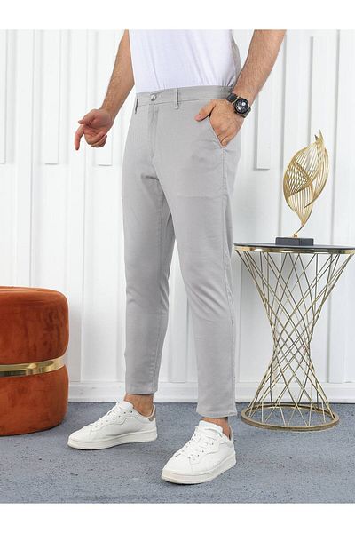 ZİNOX NEW SEASON 100% COTTON DIAGONAL KNITTED LYCRAL GABARDIN CHINO (CHINO) TROUSERS ZNXDIAPNT101