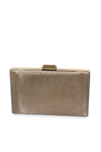 Biçanta حقيبة سهرة منقوشة بالليزر باللون الذهبي الوردي حقيبة سهرة لحفلات الزف...