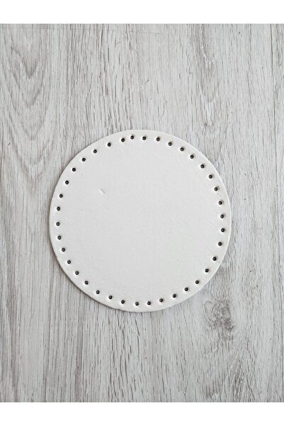 NAZENİN HOBİ AKSESUAR قاعدة حقيبة محبوكة مستديرة (قطر 20 سم)