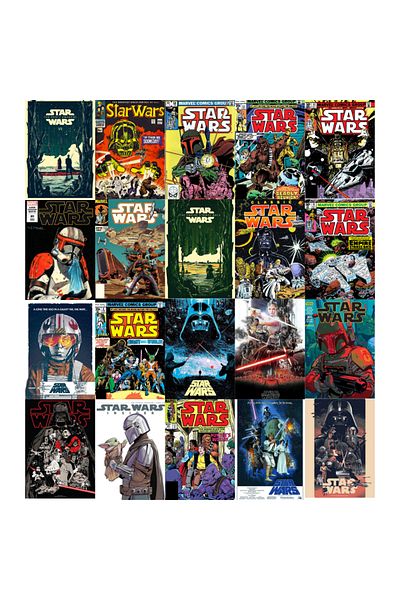 Ororabutik Σετ αφίσας Starwars A5 - 20 Τεμάχια
