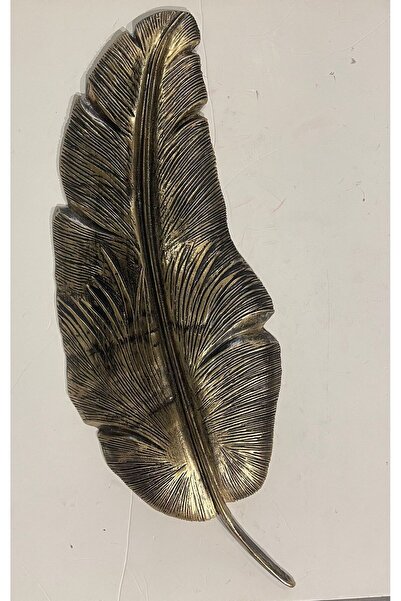 Peramari Dekoratif Polyester Tekli Duvara Asmalı Yaprak Gold Eskitme