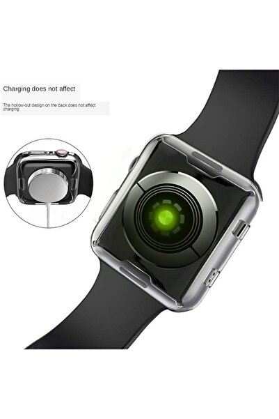 GREGOSS Apple Watch 1,2,3, (42 MM) Uyumlu 360 Tam Koruma Yumuşak Silikon Kılıf