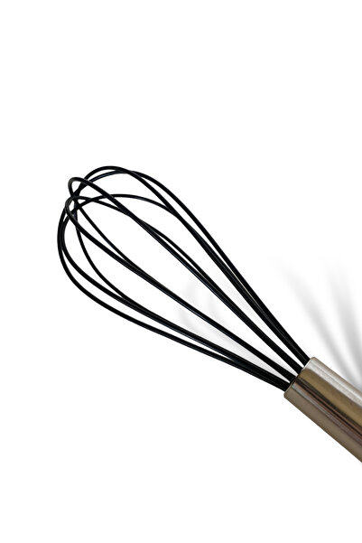 SUNVEO Çelik Saplı Silikon Çırpma Teli- 24 Cm