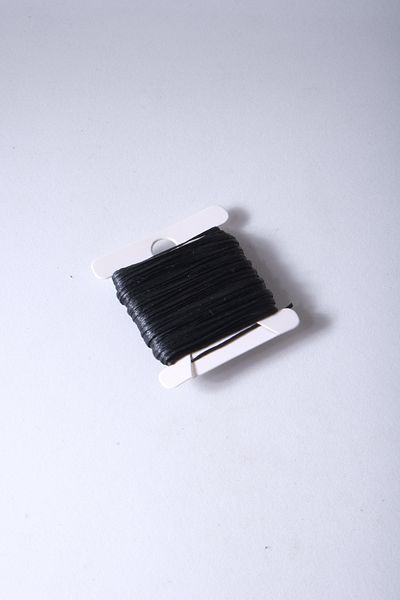Eskişehir hobi sanat Μαύρο 5 μέτρα 0,6 mm κερωμένο σχοινί κολιέ κοσμήματα σχεδίασης κορδόνι χάντρες προσευχής κορδόνι βραχιόλι