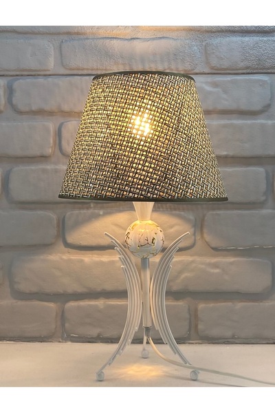 365GUNSERİSONU Modern Dekoratif Beyaz Metal Angel Model Hasır Hazeran Konik Ş...