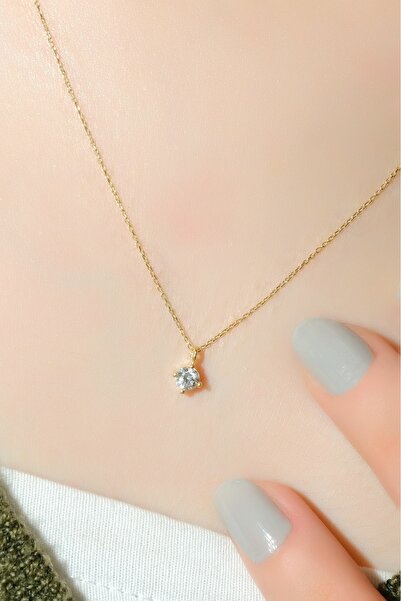 aytekgold Tektaş Kolye 8 Ayar