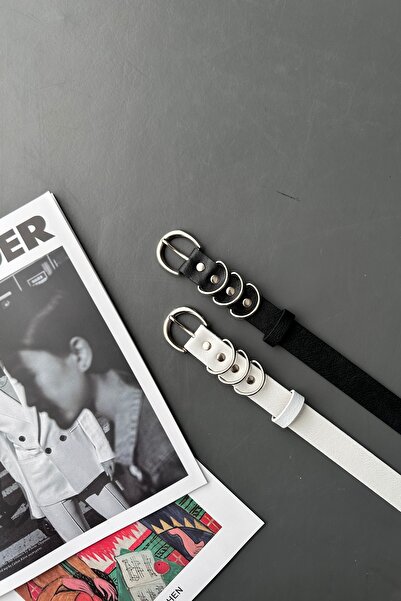 LİA KEMER 2 bucăți de curele cu cataramă argintie, curea pentru talie, curea ...