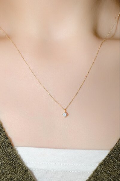 aytekgold Tektaş Kolye 8 Ayar