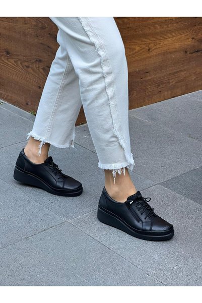 DİVA Pantofi casual de damă Diva din piele neagră