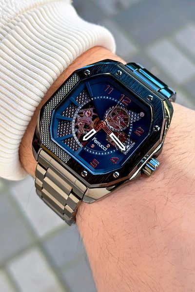 Ferrucci Automatic FC.03280.OTO.03 Steel Cord Men's Wrist Watch