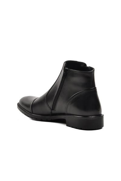 Fosco 3580 Black Zippered Genuine Leather Men's Boots