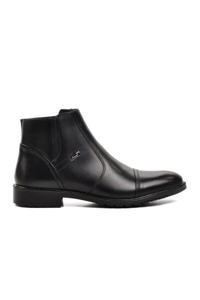 Fosco 3580 Black Zippered Genuine Leather Men's Boots