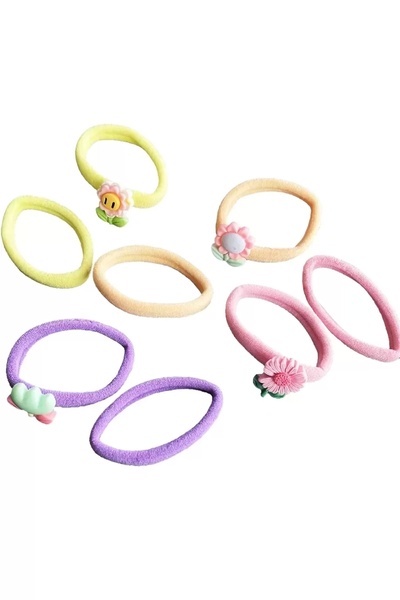 little Luv Set de 8 catarame din cauciuc pentru copii, culori mixte