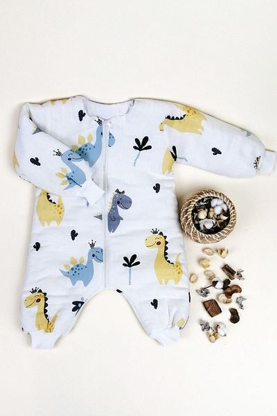 la mure baby Organic Muslin Sleeping Bag 2.5 Tog Thick Fiber Filled