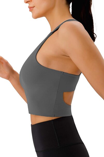 GHASSY CO. Women's Cross Back Detailed Yoga Exercise Fitness Sports Bra Crs001