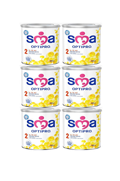 SMA OPTIPRO Probiyotik 2 Numara 400 GR 6-12 Ay 6`lı Avantaj Paketi (2400GR)