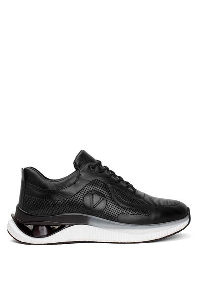 Voyager 4964C Pantofi casual pentru bărbați din piele naturală, negri