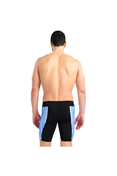 ARENA Swim Jammer Marbled Erkek Siyah Yüzücü Mayosu 005785570