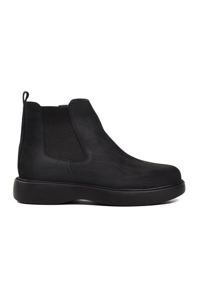 AYAKMOD 77188 Black Nubuck Genuine Leather Men's Boots