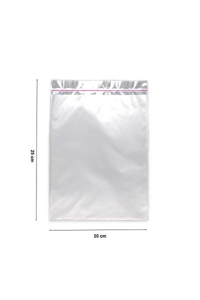 reprodesign 20X25 Silver Luxury Banded Matte Metalized Gift Package (10 Pcs)