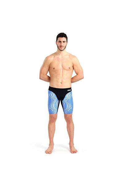 ARENA Swim Jammer Marbled Erkek Siyah Yüzücü Mayosu 005785570