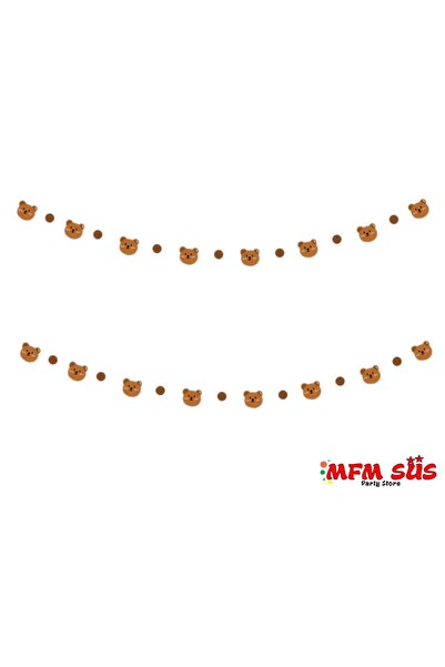 MFM سلسلة حبل على شكل دمية دب إيفا 8 قطع