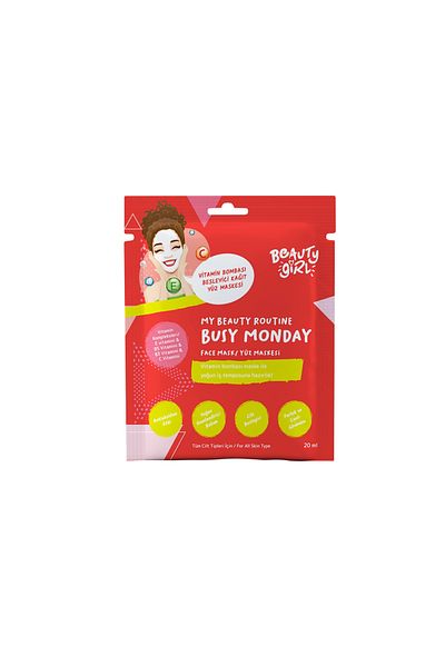 beauty girl 20 ml Vitamin Bomb - Paper Face Mask
