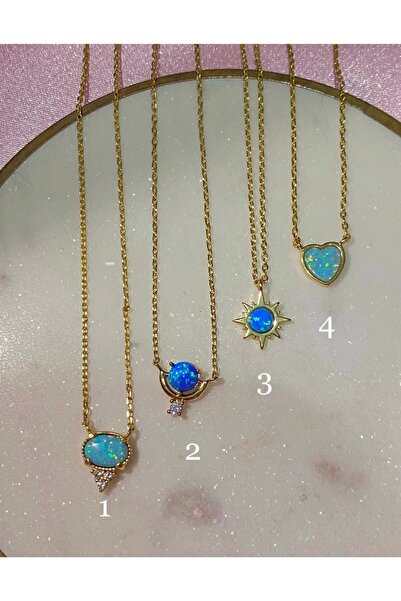 h&b design jewel Minimal Opal Jewelled Necklaces