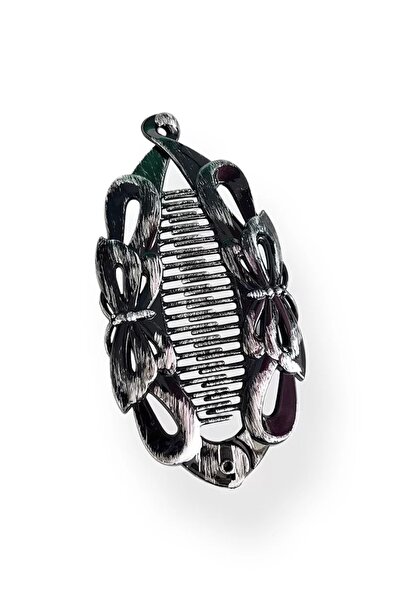 little Luv Karışık Renk Antik Desenli Kelebek Figürlü Muz Toka