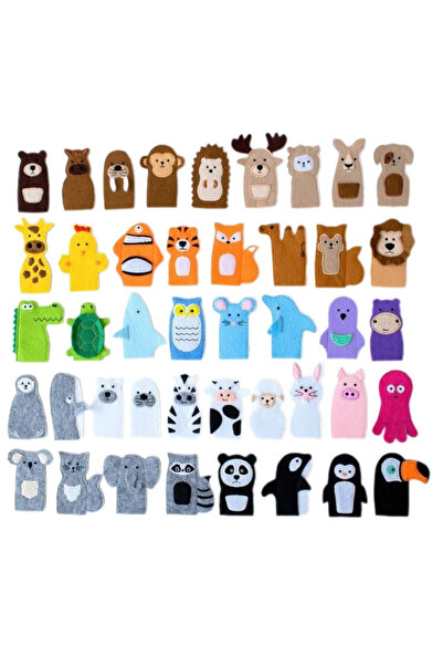 MOTOR BECERİ OYUNCAK 45 adet parmak kukla seti